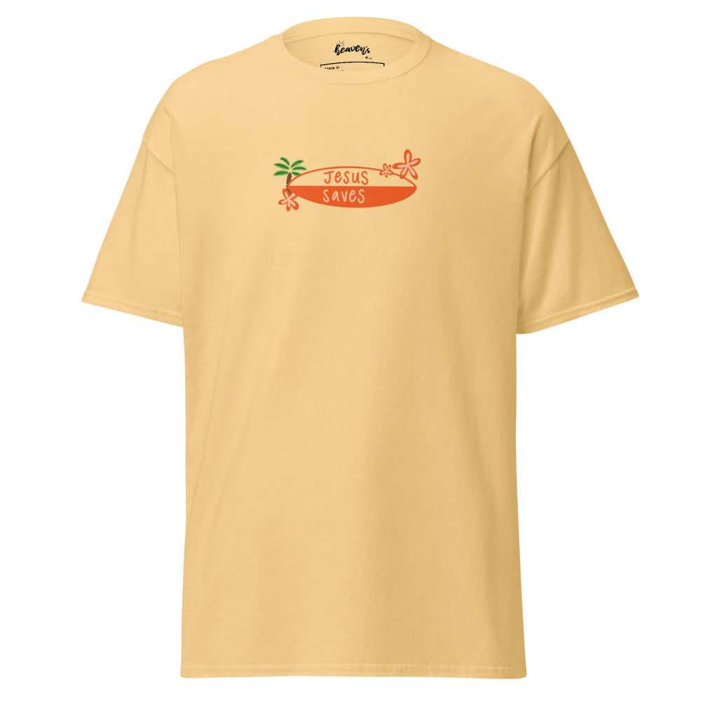 Jesus Saves Tee - Yellow